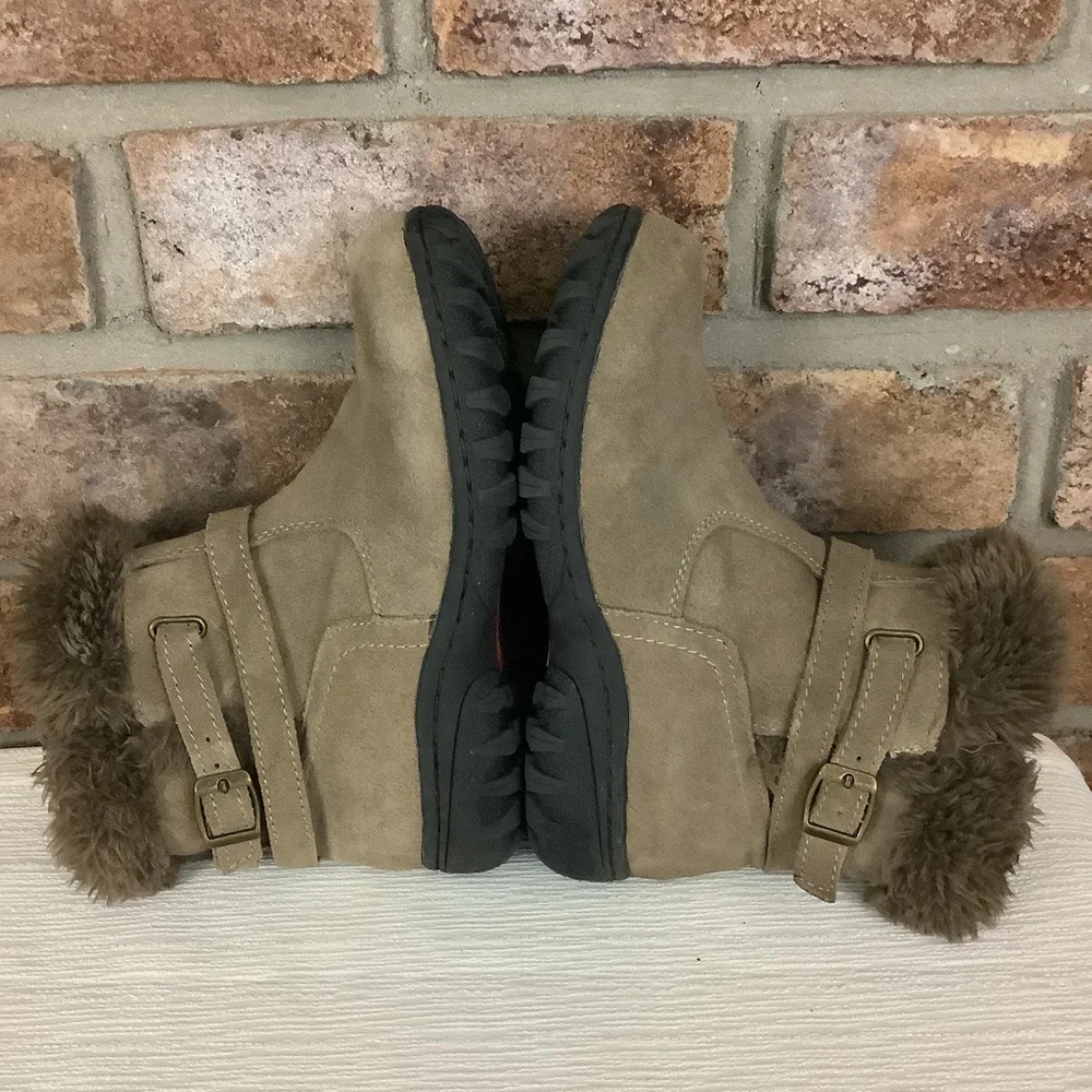 KHOMBU Suede Leather Ankle Boots